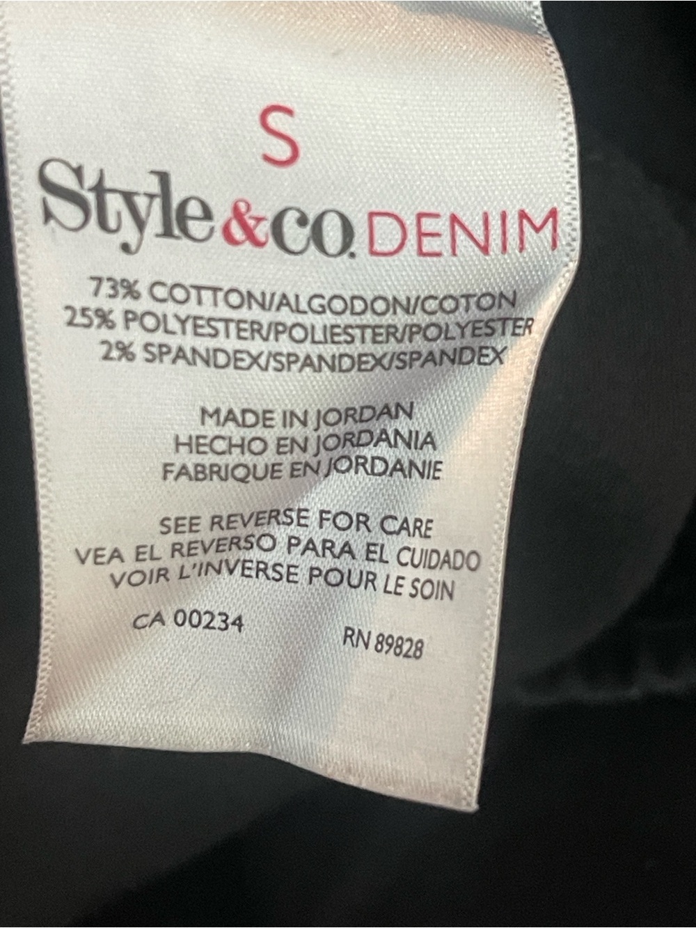 Style & Co Denim Straight Leg Stretch Pull On Jeans Small - Picture 4 of 7